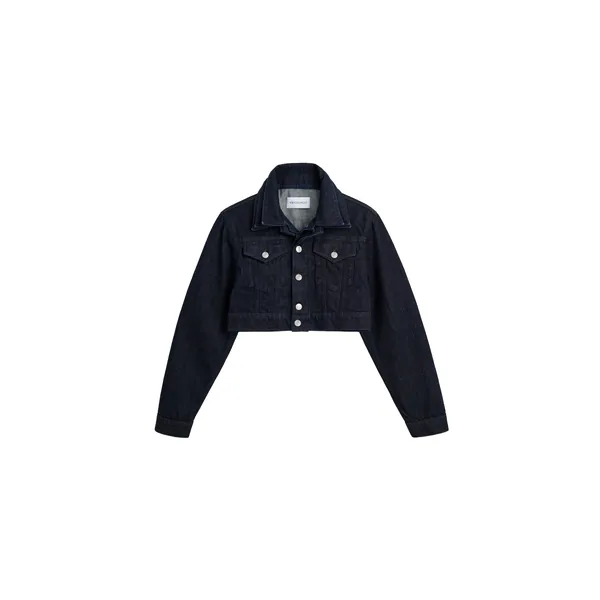 Viktor & Rolf Multi-Layered Cropped Denim Jacket