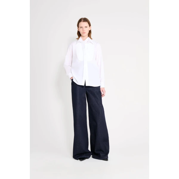 Viktor & Rolf Multi-Layered Poplin Shirt in White, view 2