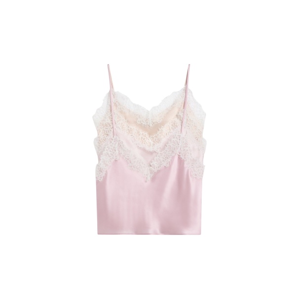 Viktor & Rolf Multi-Layered Silk Lace Cami