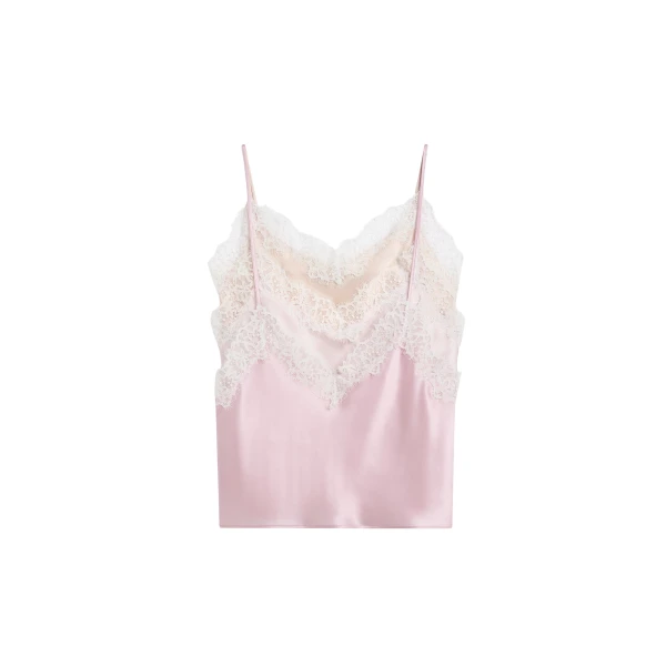 Viktor & Rolf Multi-Layered Silk Lace Cami