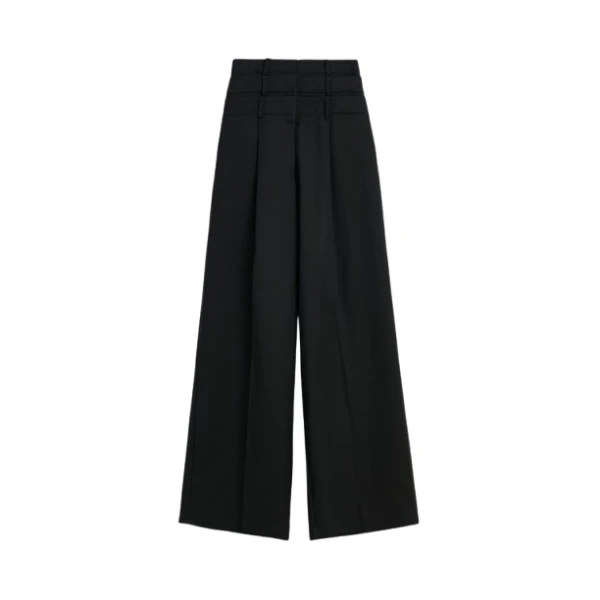 Multi-Layered Trousers in Black
