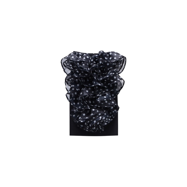 Viktor & Rolf Polyester Volant Midi Skirt