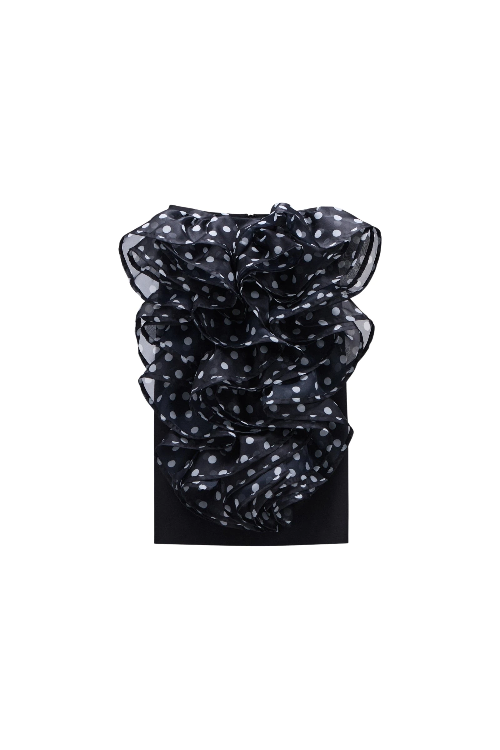 Viktor-Rolf-Polyester-Volant-Midi-Skirt-in-Black69160_nobg Viktor & Rolf Polyester Volant Midi Skirt