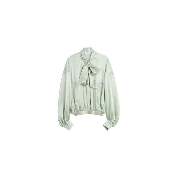 Viktor & Rolf Pussy Bow Silk Circle Blouse