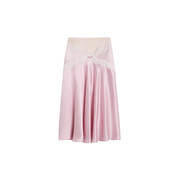 Viktor & Rolf Silk Lace Midi Skirt