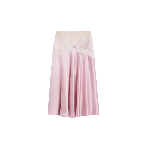 Viktor & Rolf Silk Lace Midi Skirt