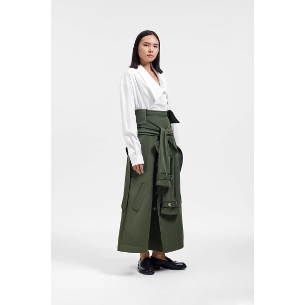 Green skirt