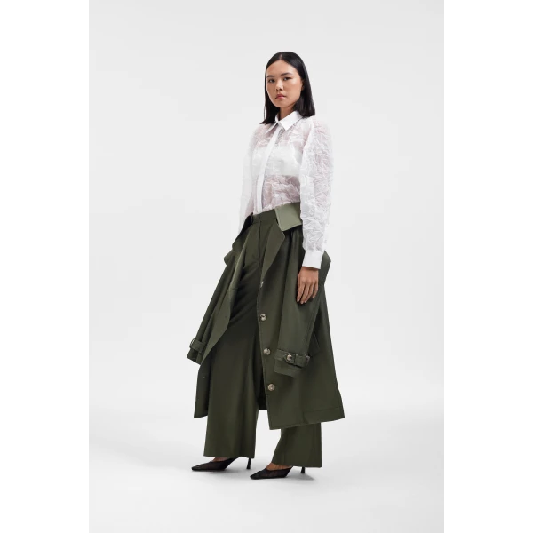 Green trousers