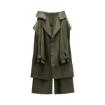 Viktor & Rolf Sleeve Tie Gabardine Wrap Trousers