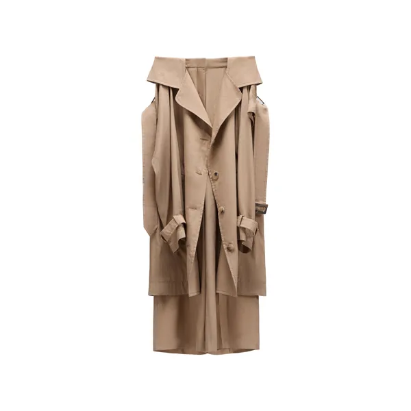 Viktor & Rolf Sleeve Tie Linen-Silk Blend Wrap Trousers