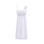 Viktor & Rolf Sleeve Tie Poplin Dress