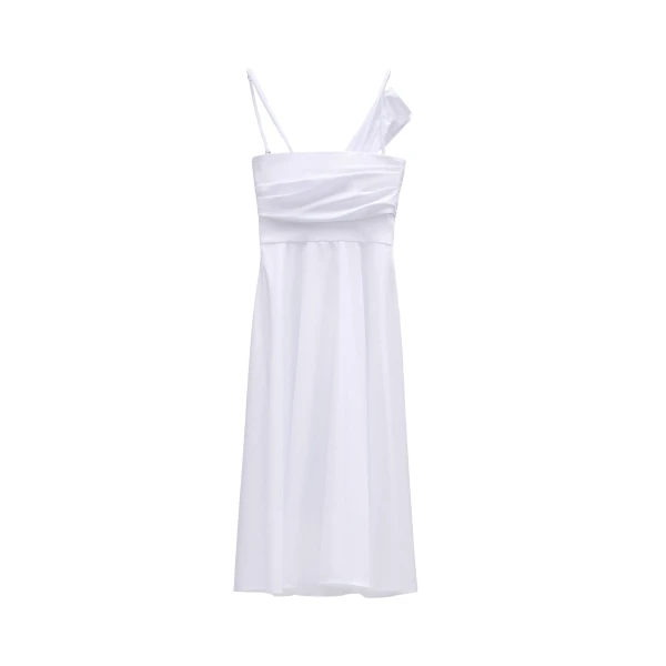 Viktor & Rolf Sleeve Tie Poplin Dress