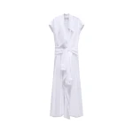 Viktor & Rolf Sleeve Tie Poplin Wrap Dress