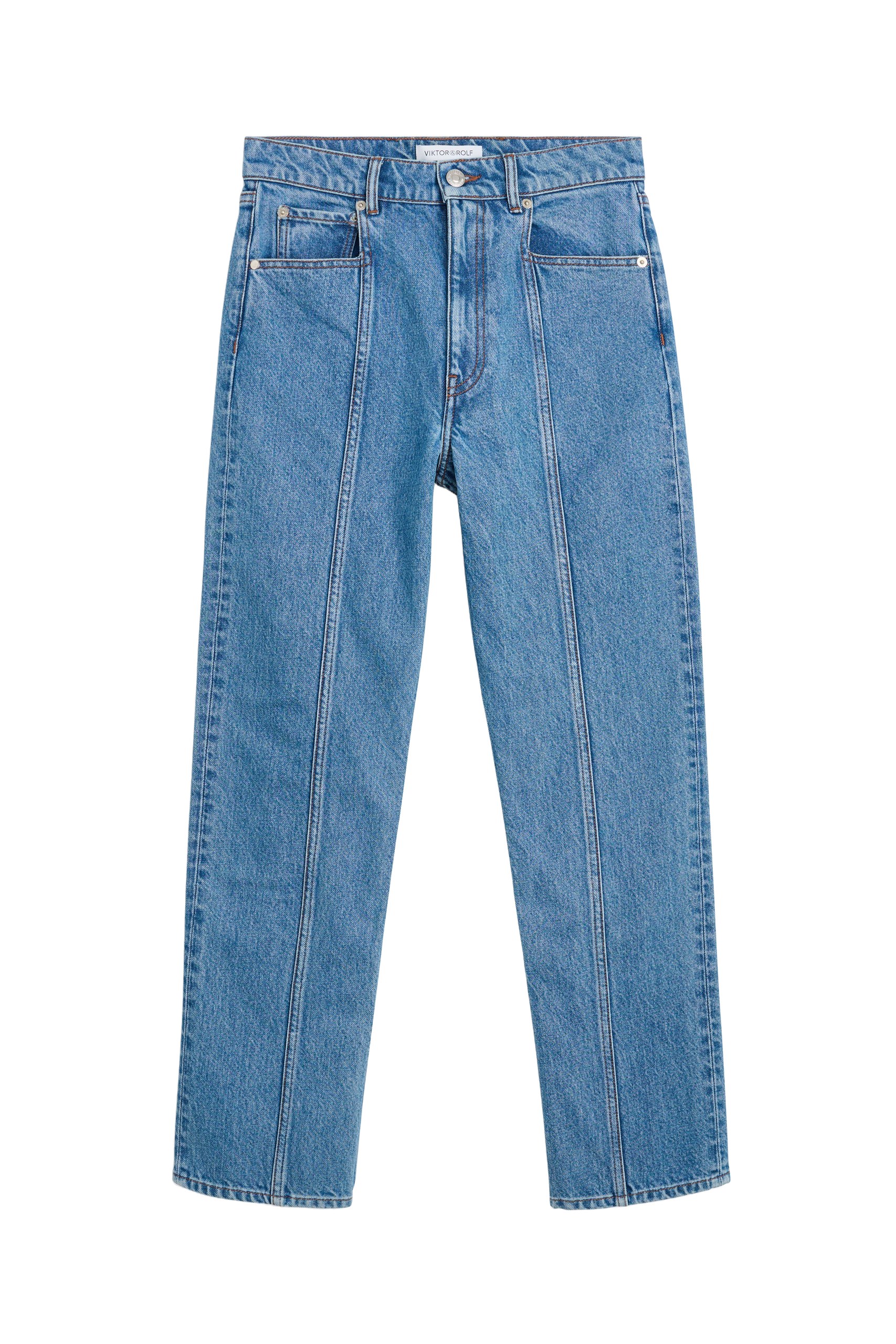Straight Fit 5 Pocket Jeans in Blue Viktor & Rolf Viktor & Rolf Straight Fit 5 Pocket Jeans