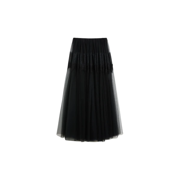 Viktor & Rolf Tulle & Lace Maxi Skirt