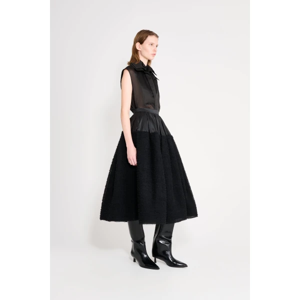 Viktor & Rolf Tulle Ruffle Circle Maxi Skirt in Black, view 4