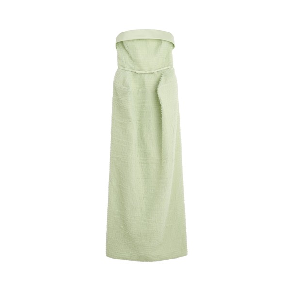 Viktor & Rolf Tulle Ruffle Cubist Gown in Light Green
