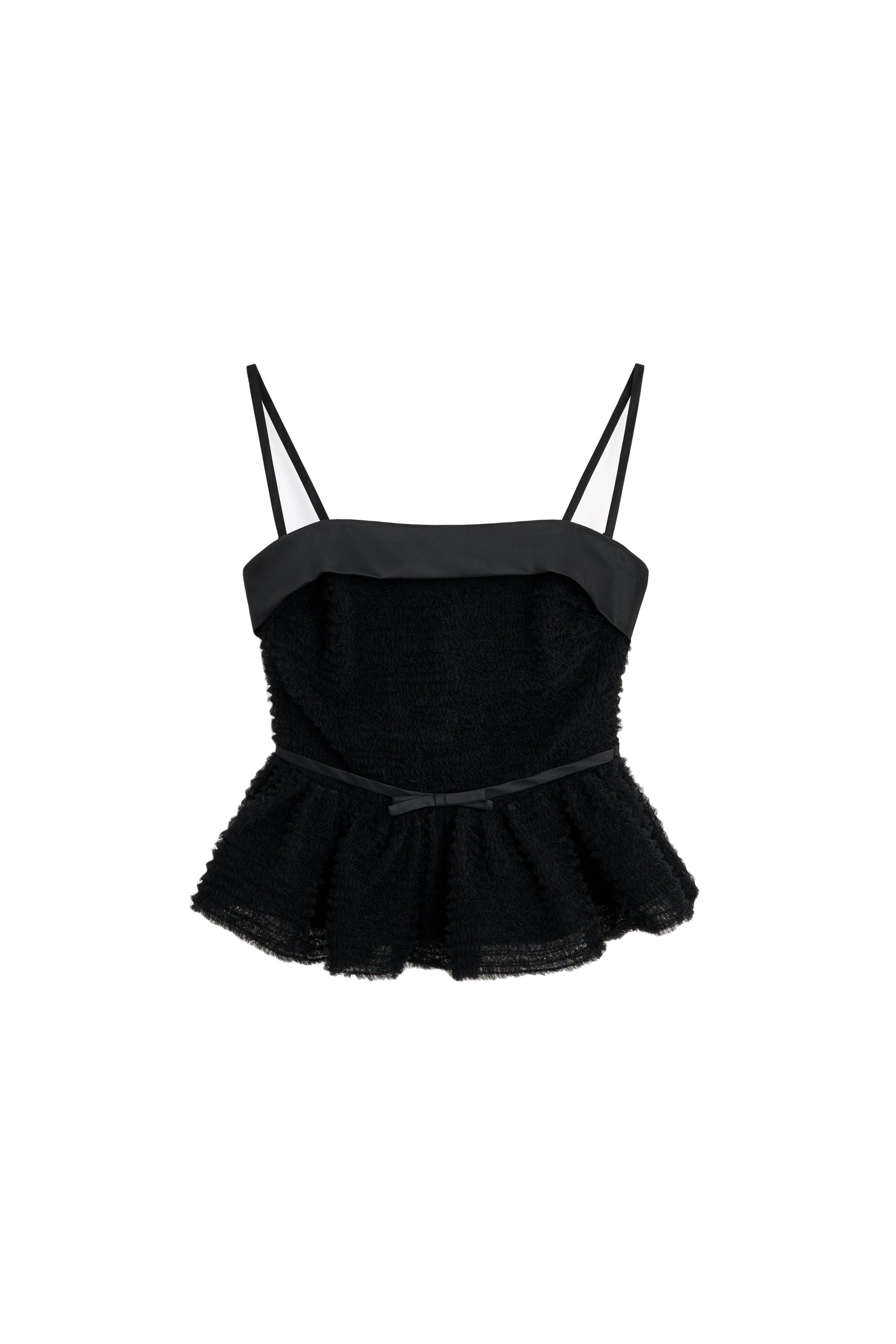 Tulle Ruffle Top in Black Viktor & Rolf Viktor & Rolf Tulle Ruffle Top