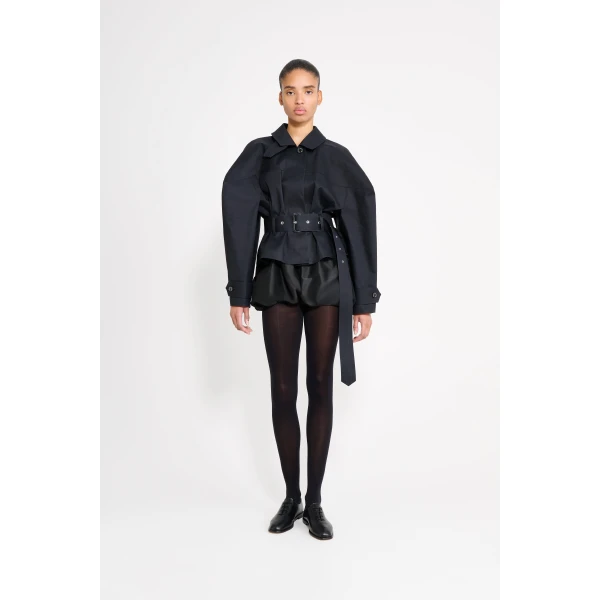 Viktor & Rolf Viktor & Rolf x Mackintosh Short Raincoat in Black, view 2