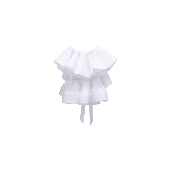 Viktor & Rolf Volant Detail Poplin Top