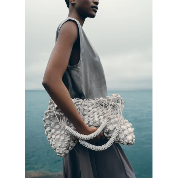 White Polène tote bag