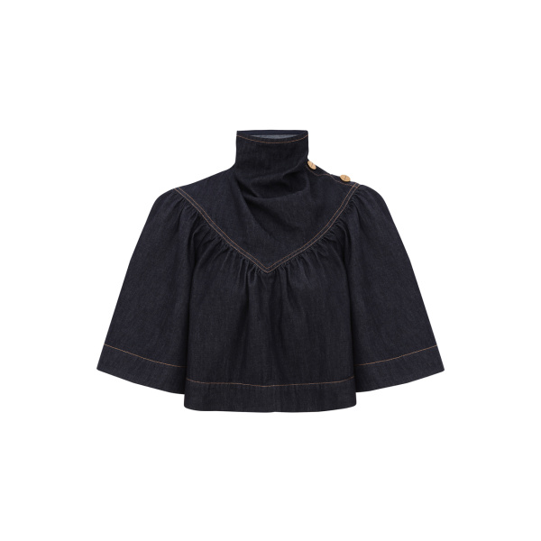 Zimmermann Denim Cape Top