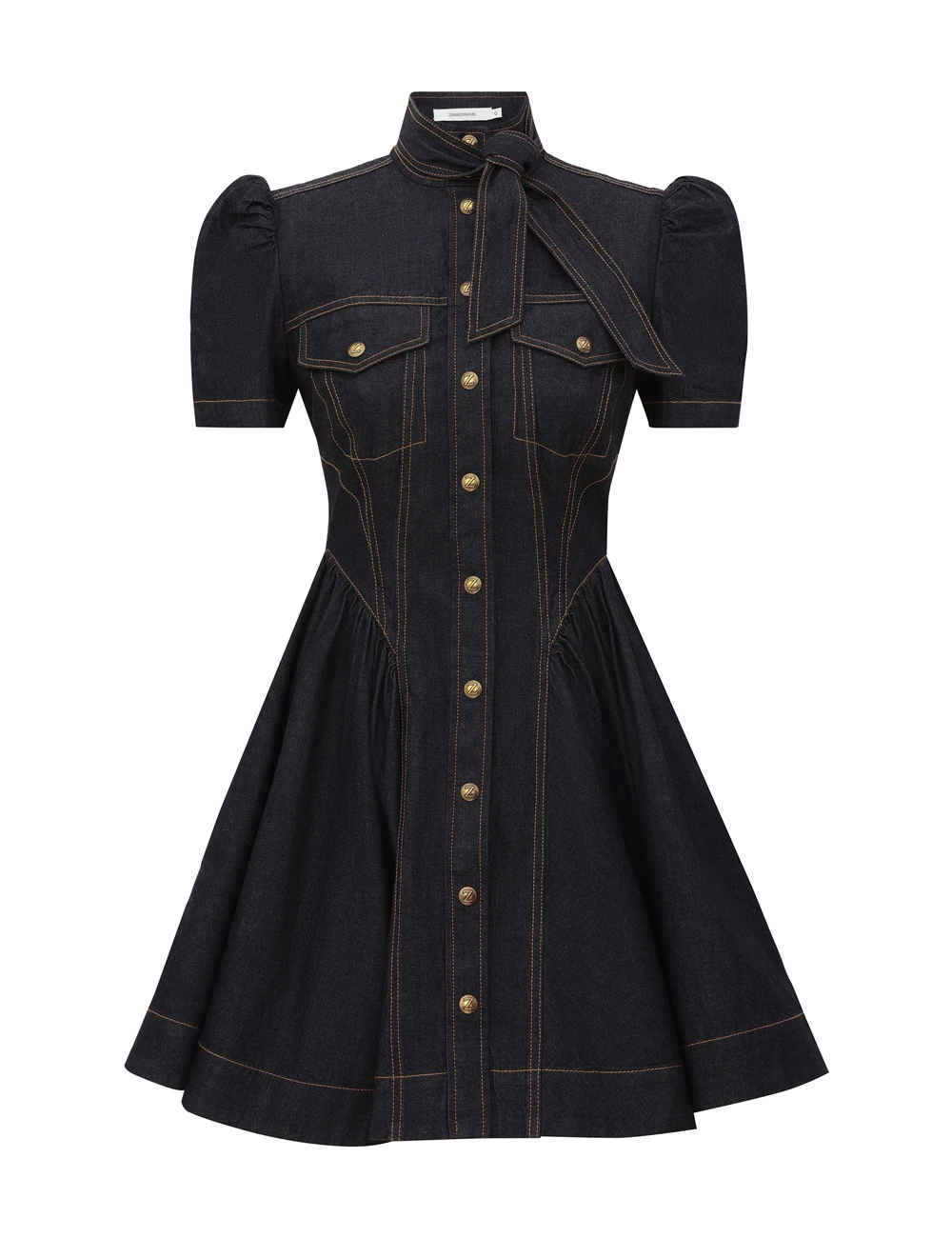 Zimmermann Denim Corset Mini Dress | Ready to Wear Collection Coveti Zimmermann Denim Corset Mini Dress