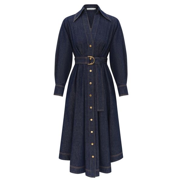 Zimmermann Denim Midi Shirt Dress