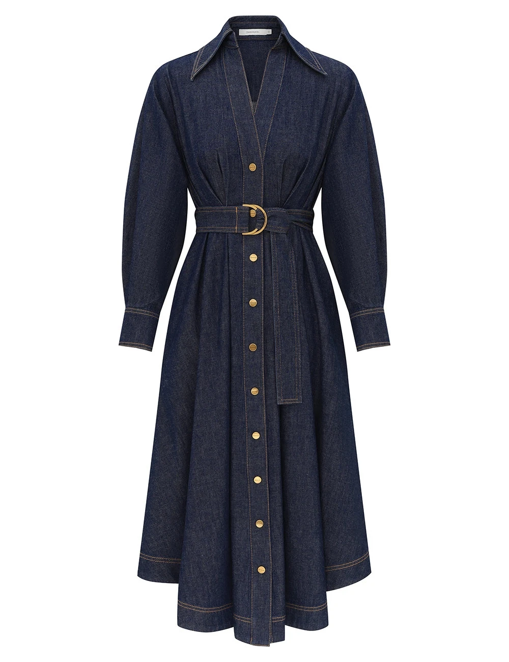 Zimmermann Denim Midi Shirt Dress | Ready to Wear Collection Coveti Zimmermann Denim Midi Shirt Dress