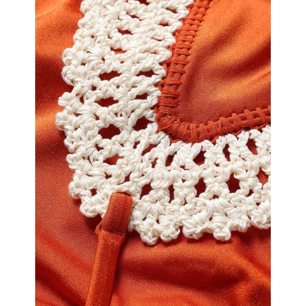 Orange beachwear