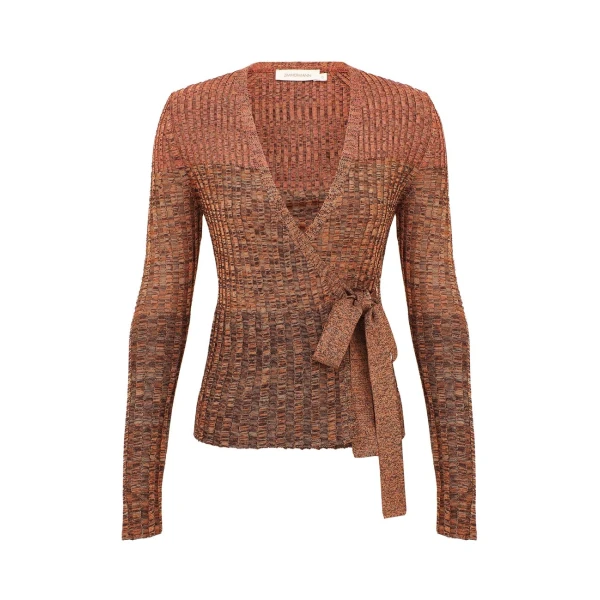 Zimmermann Mouline Rib Wrap Top