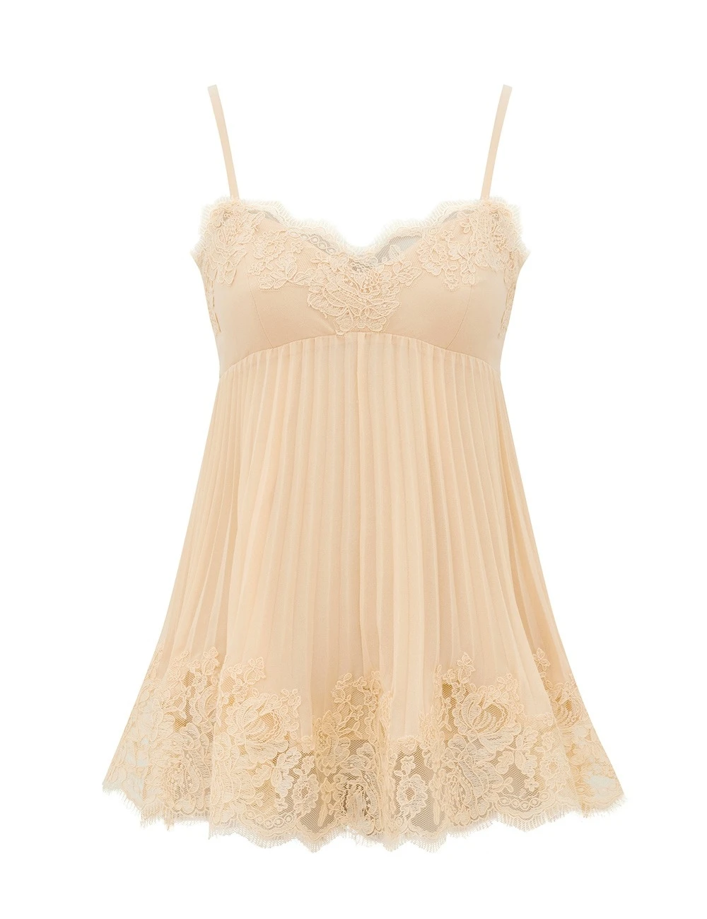 Zimmermann Pleated Lace Cami | Ready to Wear Collection Coveti Zimmermann Pleated Lace Cami