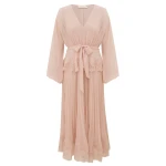Zimmermann Pleated Lace Midi Dress