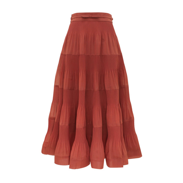 Zimmermann Pleated Midi Skirt