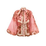 Zimmermann Sundance Tie Neck Blouse