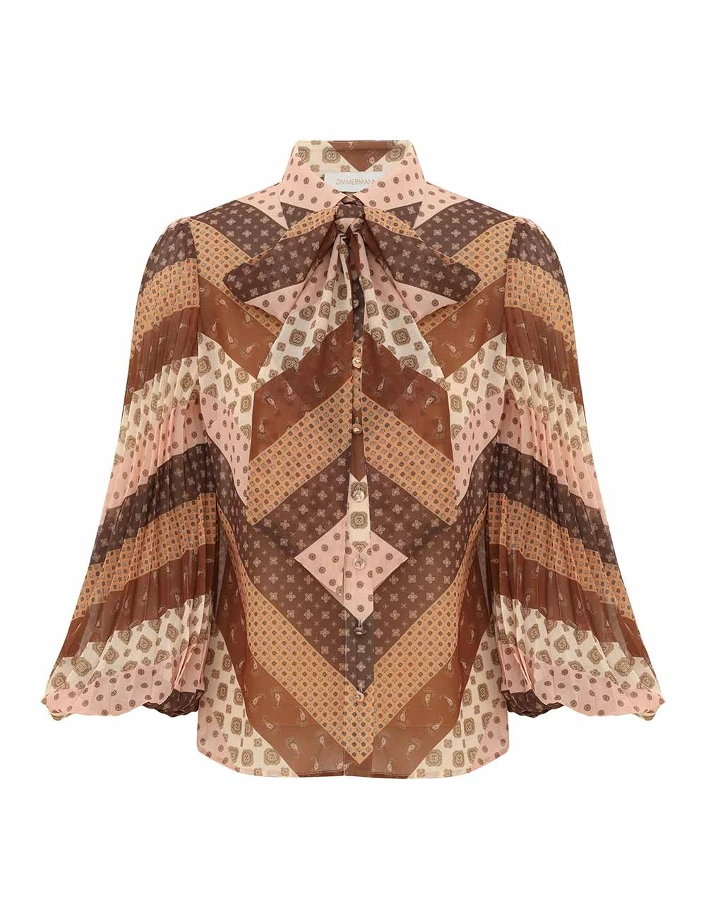 Zimmermann Sunray Collard Shirt | Ready to Wear Collection Coveti Zimmermann Sunray Collard Shirt