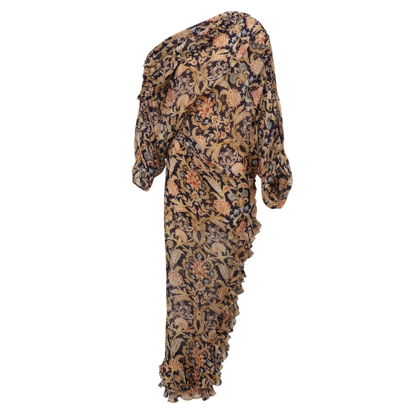 Zimmermann Valiant Asymmetric Ruffle Gown
