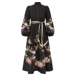 Zimmermann Valiant Button Midi Dress