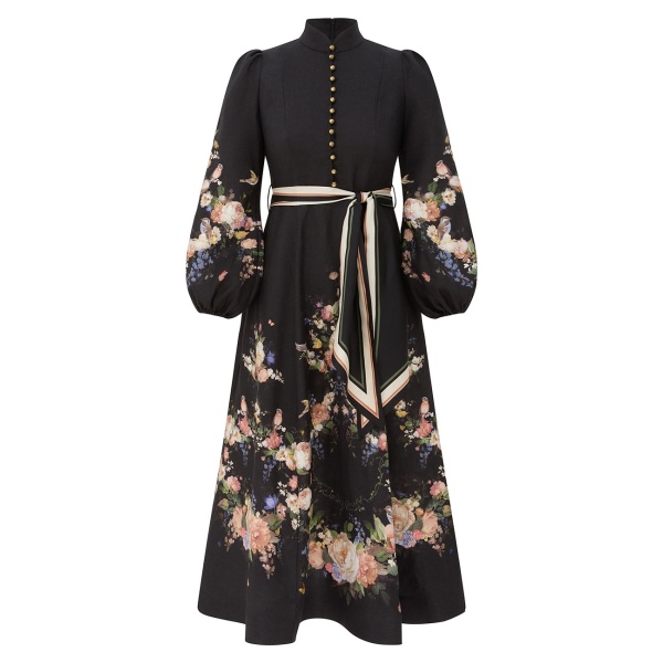 Zimmermann Valiant Button Midi Dress