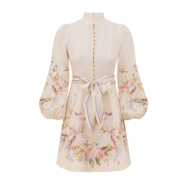 Zimmermann Valiant Button Mini Dress