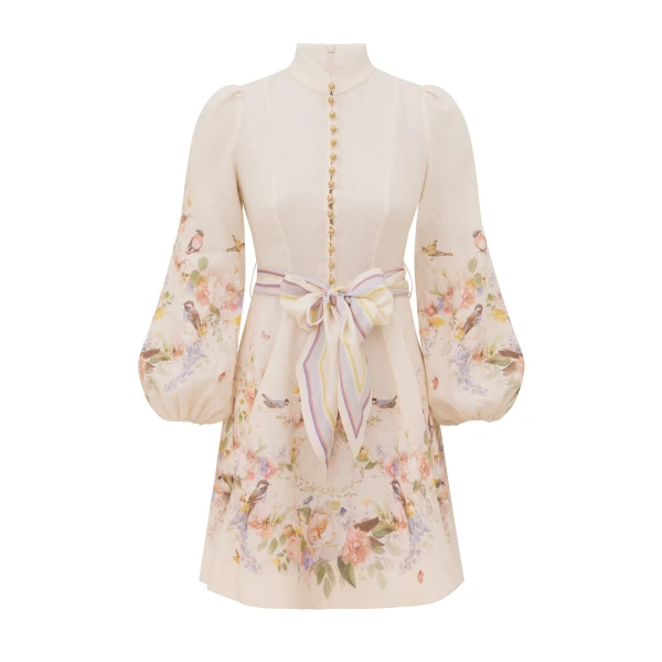 Zimmermann Valiant Button Mini Dress