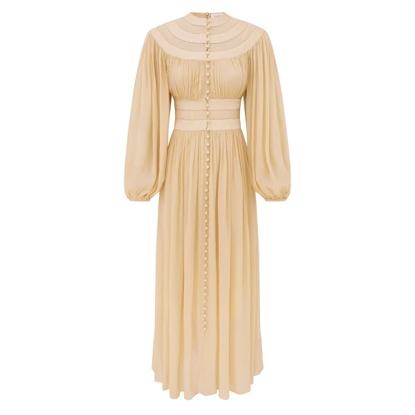 Zimmermann Valiant Buttoned Billow Dress