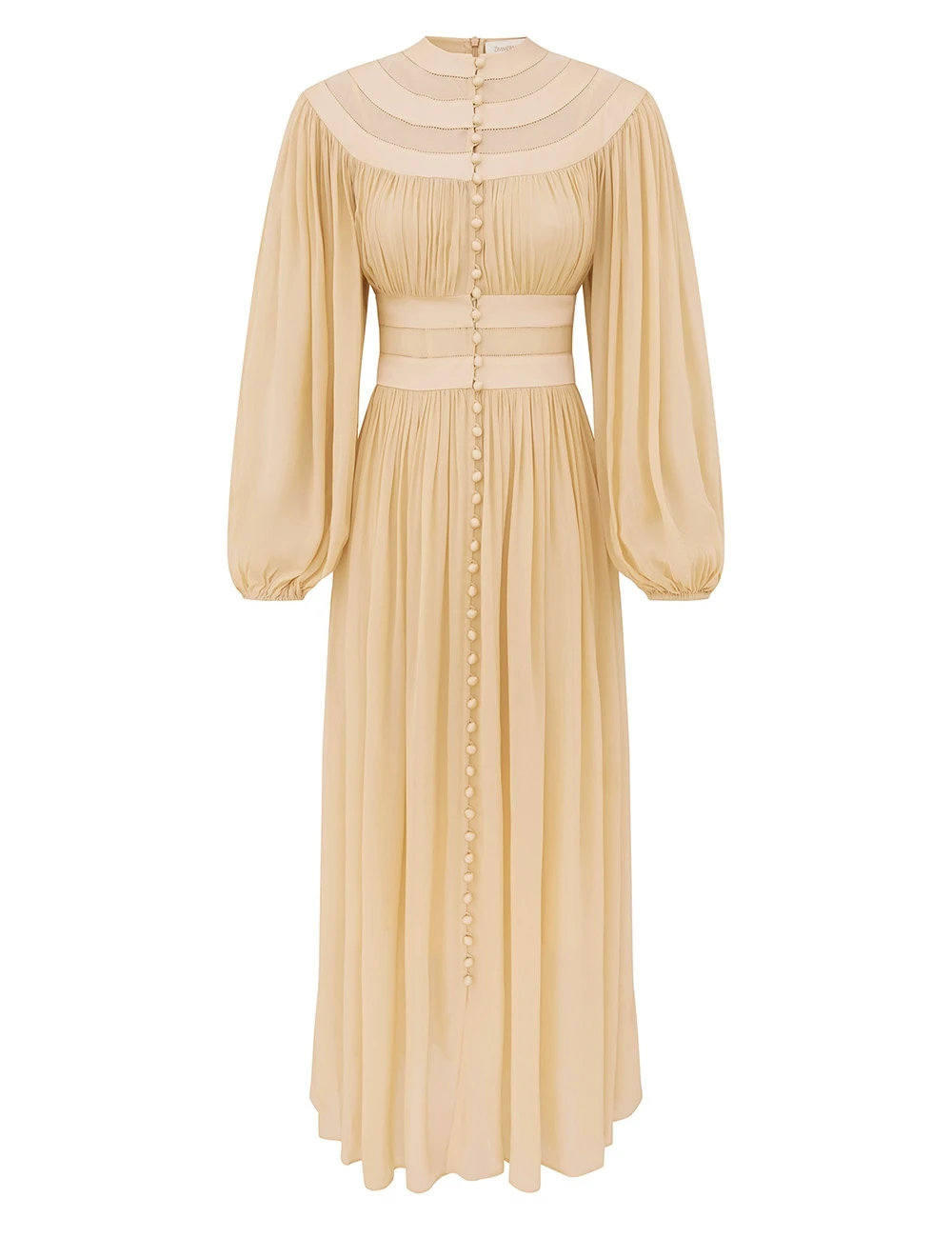 Zimmermann Valiant Buttoned Billow Dress | Ready to Wear Collection Coveti Zimmermann Valiant Buttoned Billow Dress