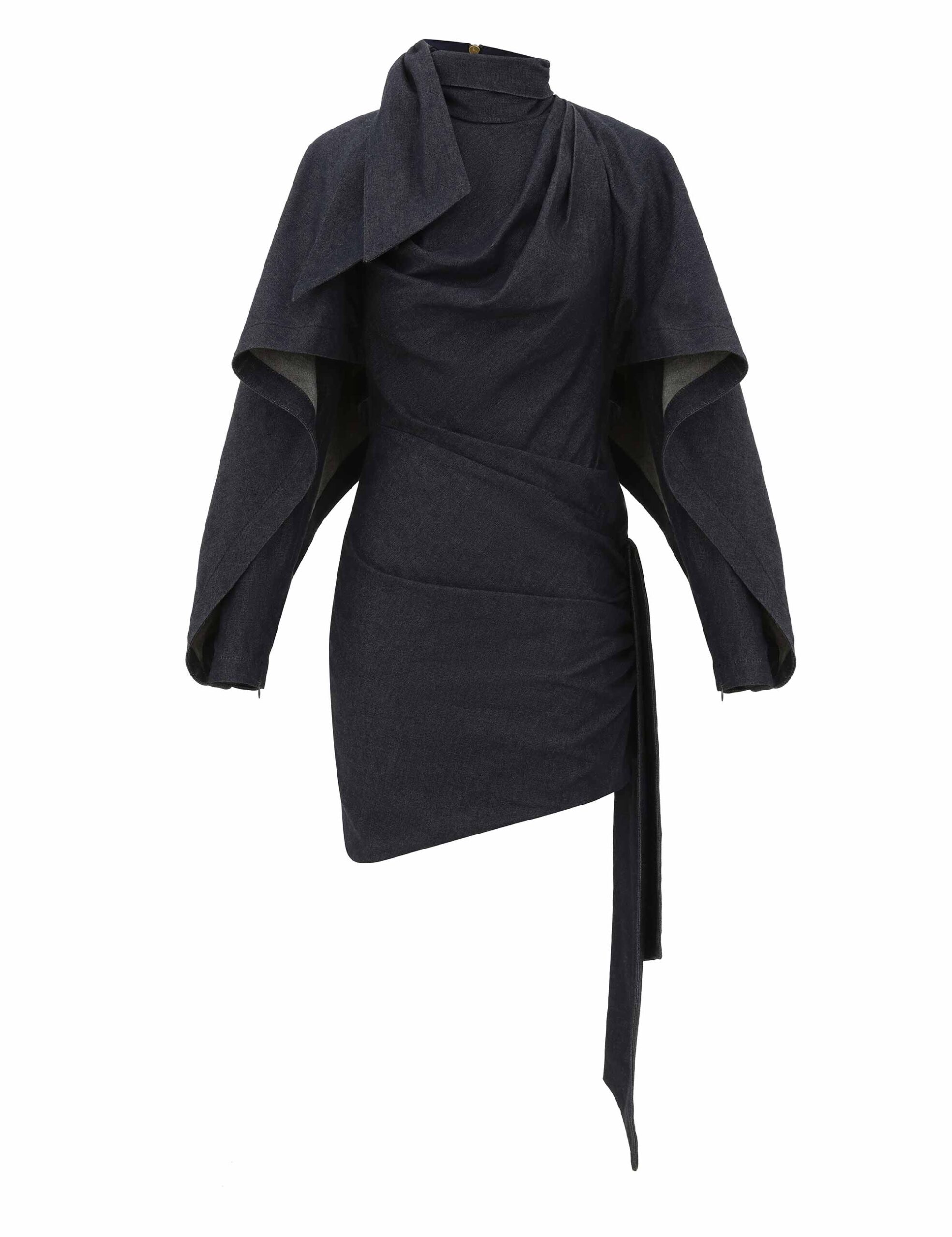 Zimmermann Valiant Draped Denim Mini | Ready to Wear Collection Coveti Zimmermann Valiant Draped Denim Mini