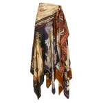 Zimmermann Valiant Draped Scarf Skirt