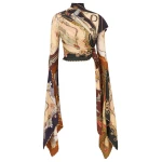 Zimmermann Valiant Draped Scarf Top