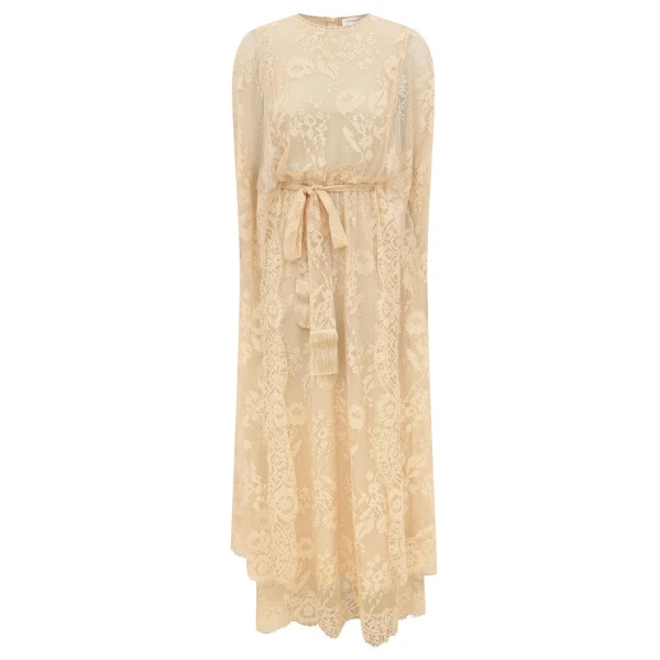 Zimmermann Valiant Lace Caped Maxi Dress