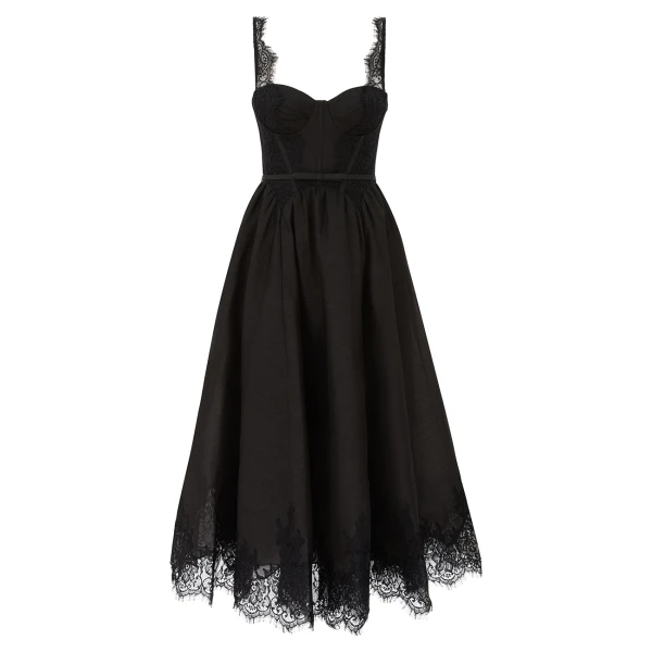 Zimmermann Valiant Lace Trim Midi Dress