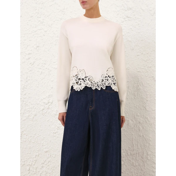 Zimmermann Ivory knitwear