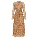 Zimmermann Valiant Ruffle Wrap Dress